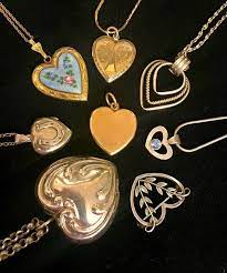 A series of heart pendants